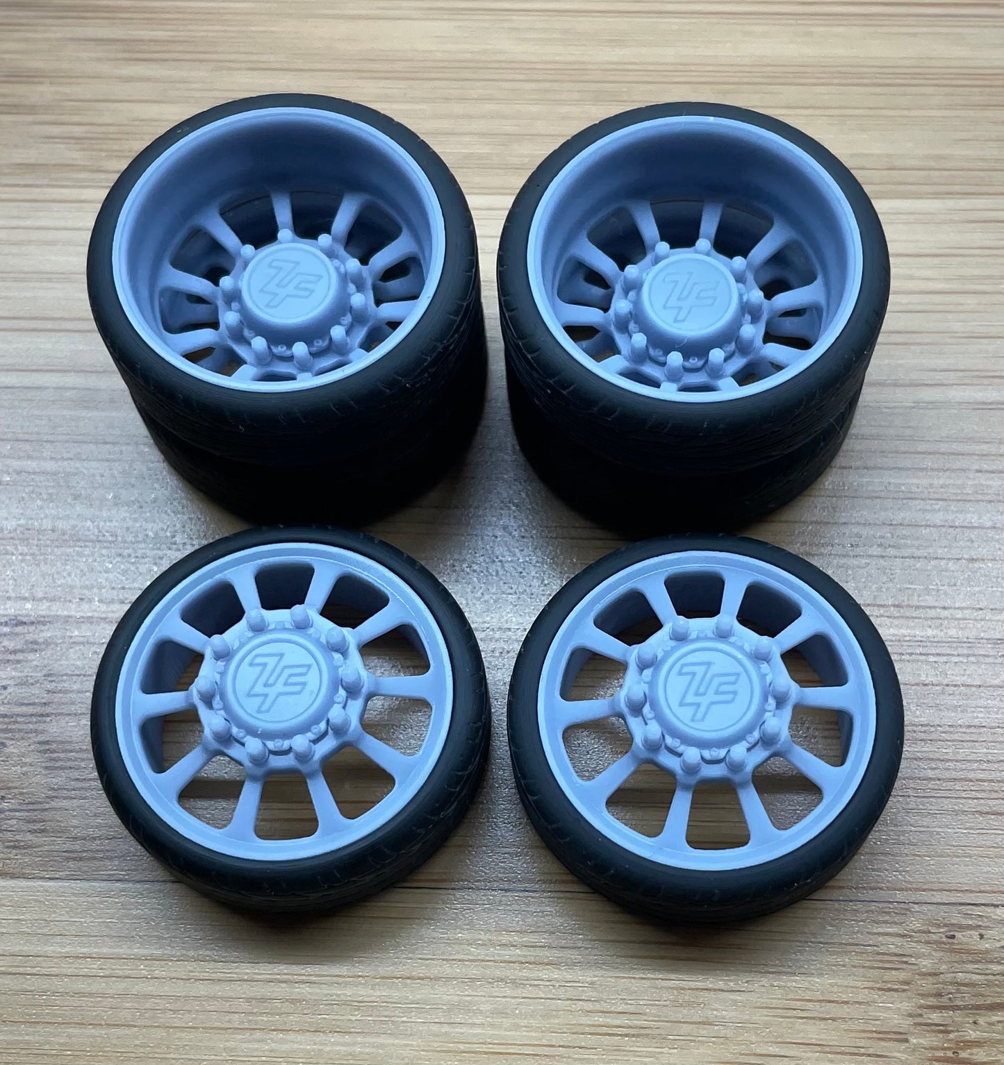 24" Milled Wedge Dually Set