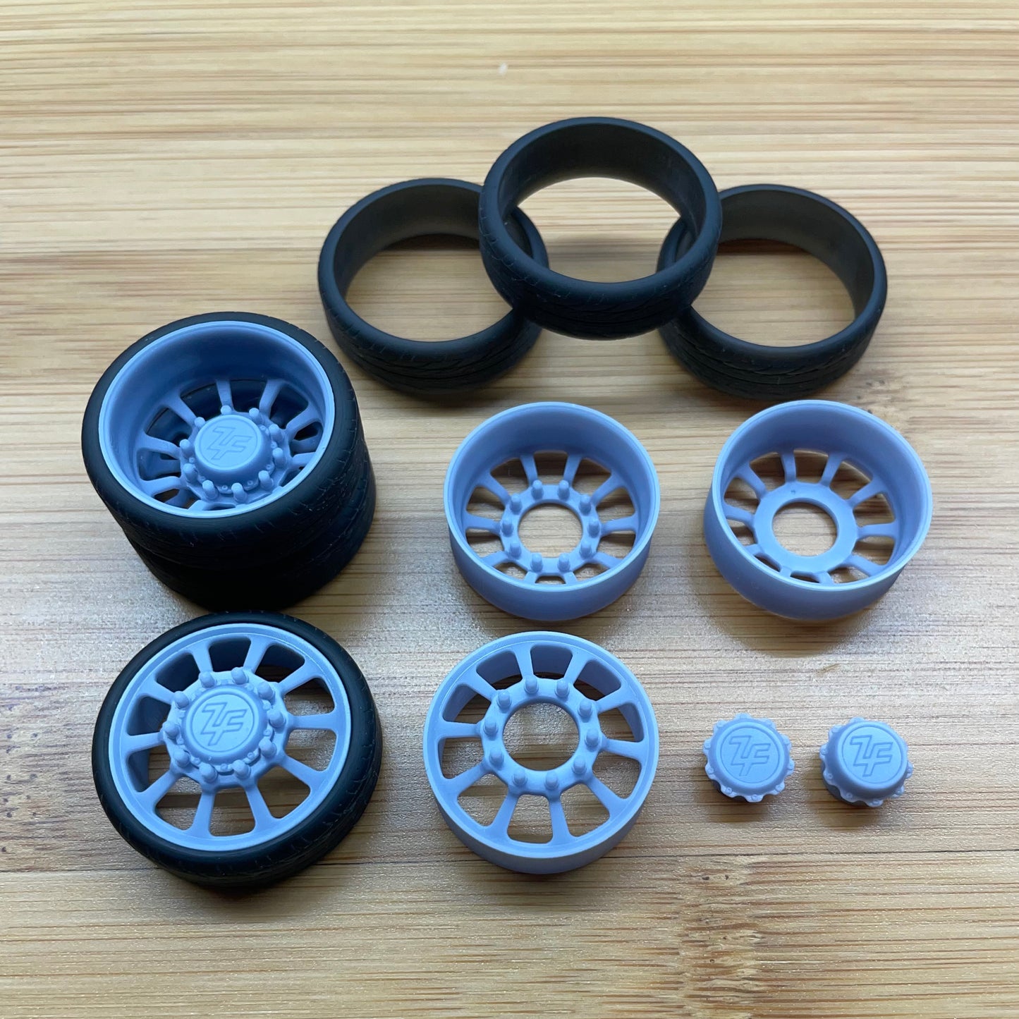 24" Milled Wedge Dually Set
