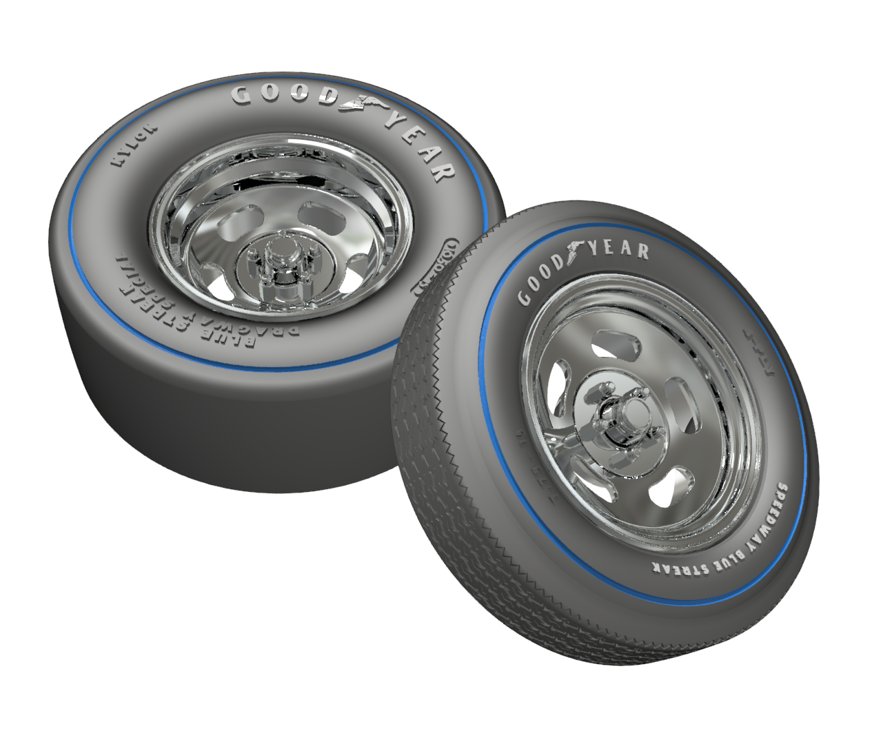 Steel Slot - Blue Streak Drag Set